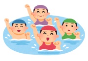 アクアビクスをする人