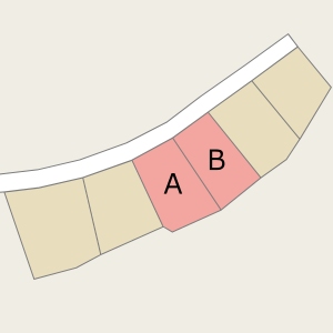 中の瀬分譲住宅地区画図
